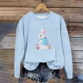 thumbnail image 2 of bbymog Kids Clothes Girls Long Sleeve Pullover Sweatshirt Fall Crewneck Graphic Sweatshirts for Teen Girls Casual Cute Girls Clothing Blue B 1-2Years, 2 of 3