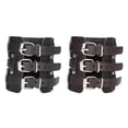 thumbnail image 4 of Leather Wrist Belt, 2Pcs Wide Leather Cuff Bracelet, Soft Durable For  DIY, 4 of 8