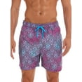 thumbnail image 2 of M-XXXL Mens Boys Swim Trunks Swim Shorts Swimwear Beachwear Underwear Swimsuit Board Shorts With Pockets Swimming Surfing Beach Pants Casual Purple XXL, 2 of 8
