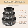 thumbnail image 7 of Springform Pan Set, 4" 7" 9" Nonstick Cheesecake Pan, Round Cake Pans, Leakproof Cake Tins with Removable Bottom, Springform Cake Pans Baking Pans$$Home Decor, Kitchen, & Other, 7 of 7