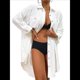 thumbnail image 3 of Blusa para Mujer, para Cubrir Trajes de Baño, con Botones y Camisas L, 3 of 7