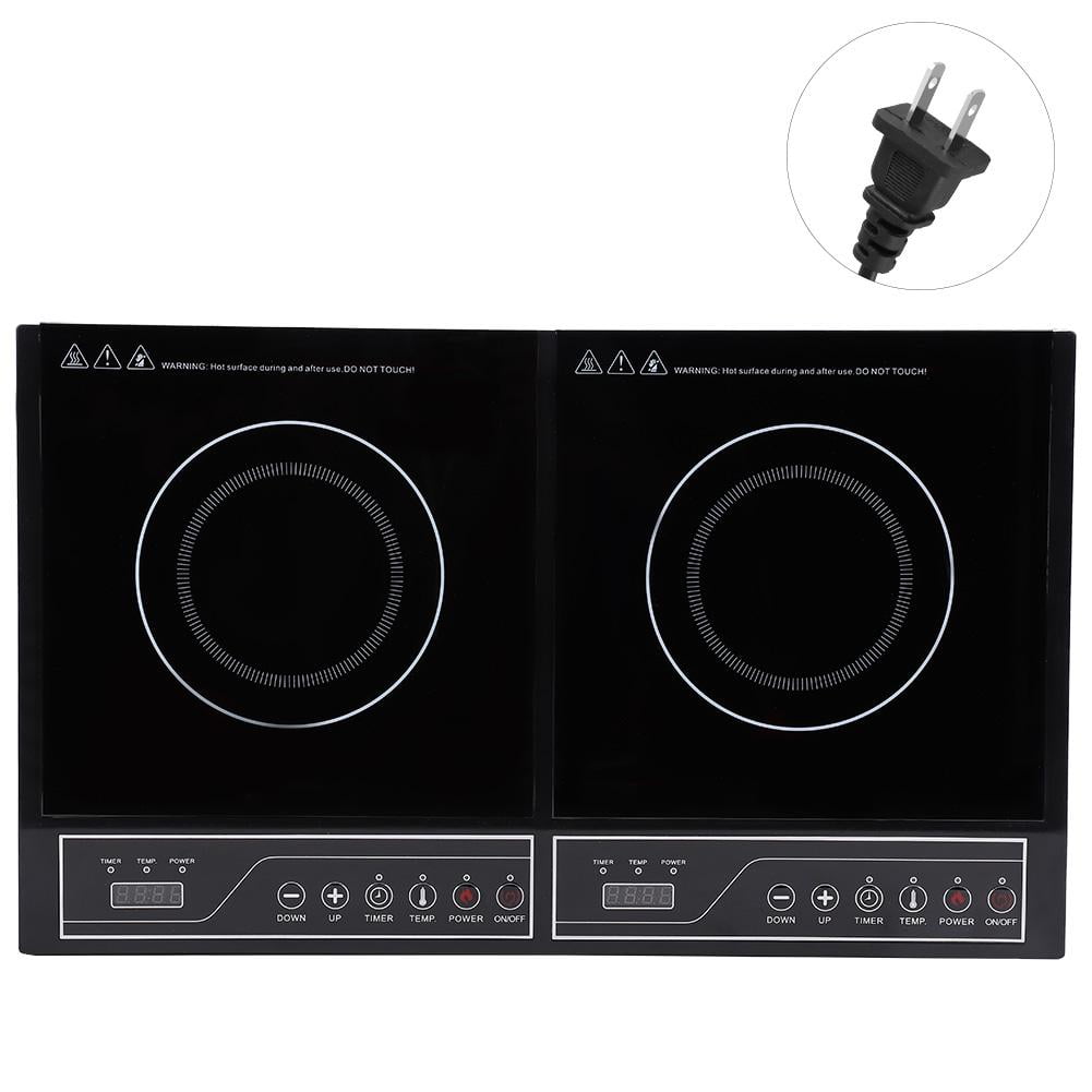 DOACT Induction Cooktop,110V/2000W Home Kitchen Electric Double Induction Cooktop Touchpad