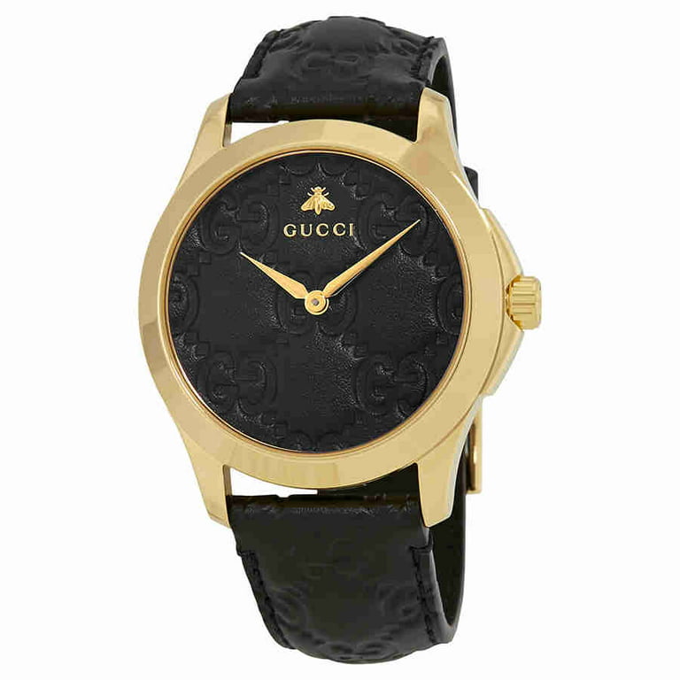 Gucci G-Timeless Black GG Dial Ladies Watch YA1264034