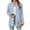 Blue, variant on Lightweight Cardigan Juniors Open Front Long Kimono Cardigans Long Sleeve Solid Color Cover Ups Summer Thin Loose Oversize Cardigan Sweaters with Pockets Black L
