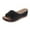A Black, variant on Wovix Women'S Slipper Waterproof Shoes Work Sandals Open Toe Platform Wedge Footwear Daily Wear
