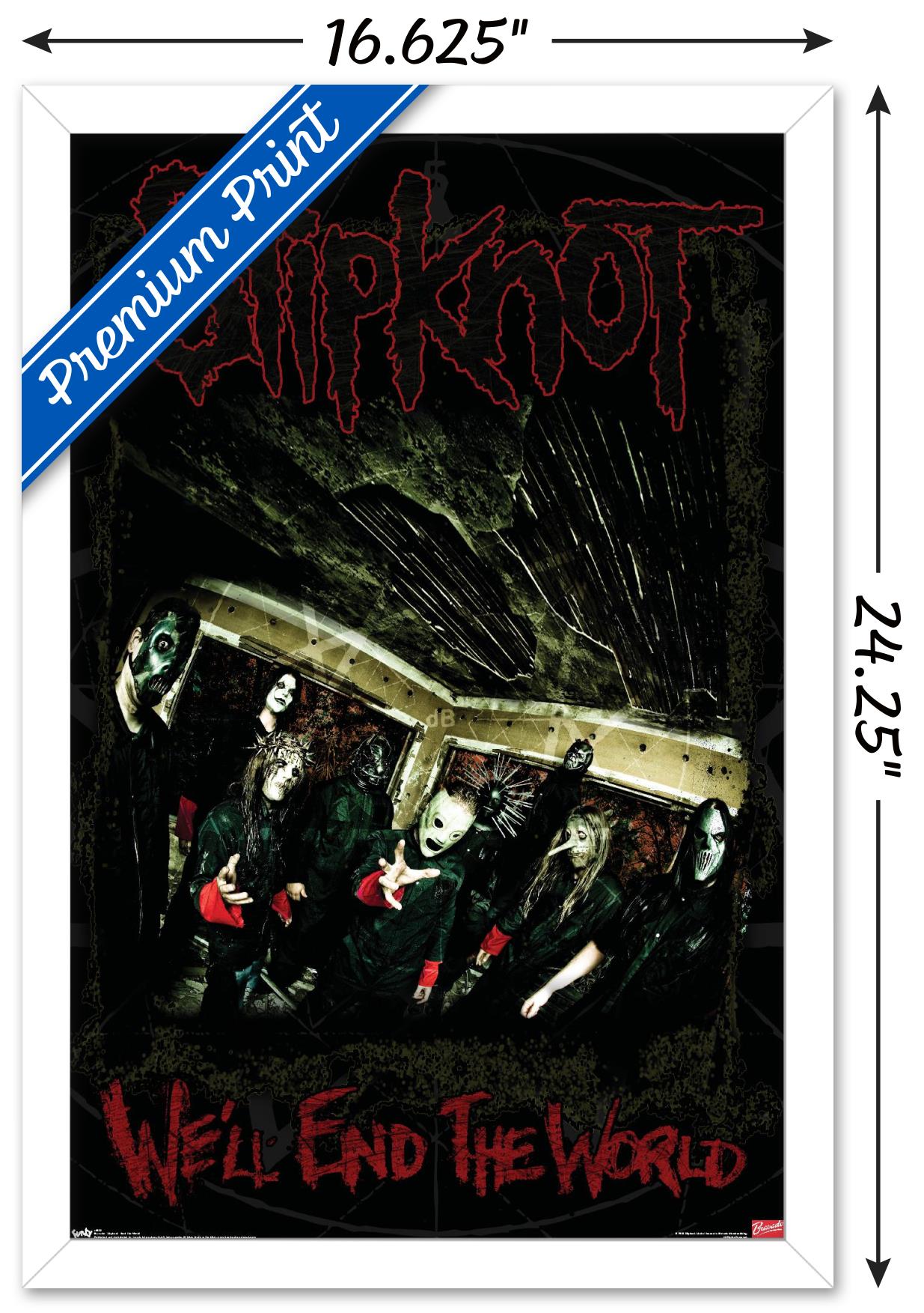 Slipknot - End The World Wall Poster, 14.725" x 22.375" Framed