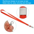 thumbnail image 3 of Uxcell 17" x 0.6" Neck Lanyards with Swivel Hook Clip for ID Badge Keys Red 50 Pack, 3 of 5