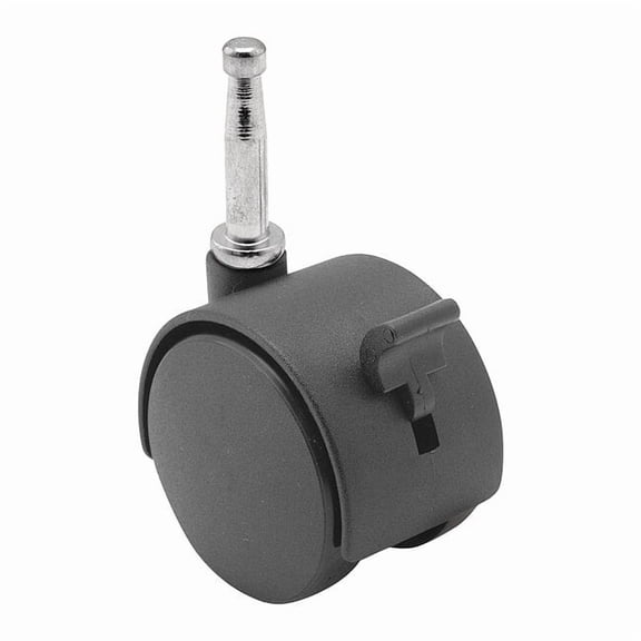 Shepherd Hardware Stem Caster,1 5/8"dia,Nylon,40lb PTW40302BK-B