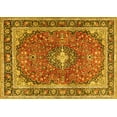 thumbnail image 1 of Ahgly Company Indoor Rectangle Medallion Yellow Traditional Area Rugs, 5' x 7', 1 of 4