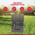 thumbnail image 2 of SKB Multi Hand Gun Case, 5 Gun Capacity, Custom Foam Interior, Waterproof, Black, 2 of 12