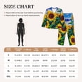 thumbnail image 4 of Balery Landscape With Sunflowers Conjunto de Pijama con Estampado para Mujer, Conjunto de Dos Piezas con Manga Larga, Ropa de Dormir Suave con Bolsillos, Pijamas Cómodos-X-Large, 4 of 7