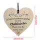 thumbnail image 5 of Xihbxyly Colgante de Corazón de Madera, Regalo Rústico de Agradecimiento, Perfecto para Profesores, Decoración Shabby Chic, Ideal Como Regalo de Despedida, Tamaño 10 X 10 Cm, Recuerdo Conmemorativo d, 5 of 5