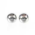 thumbnail image 3 of 100 pc Resistant 304 Stainless Steel Beads Rondelle Stainless Steel Color 5x4mm Hole: 2mm, 3 of 3