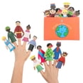 thumbnail image 1 of Set educativo de 10 títeres de dedo de fieltro Jeanie Bean, 1 of 9