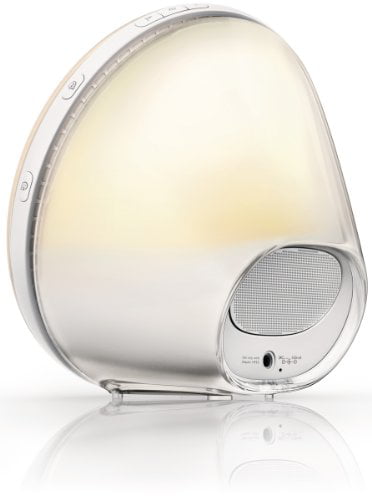 brugt vandfald Alexander Graham Bell Philips HF3520 Wake-Up Light With Colored Sunrise Simulation, White -  Walmart.com