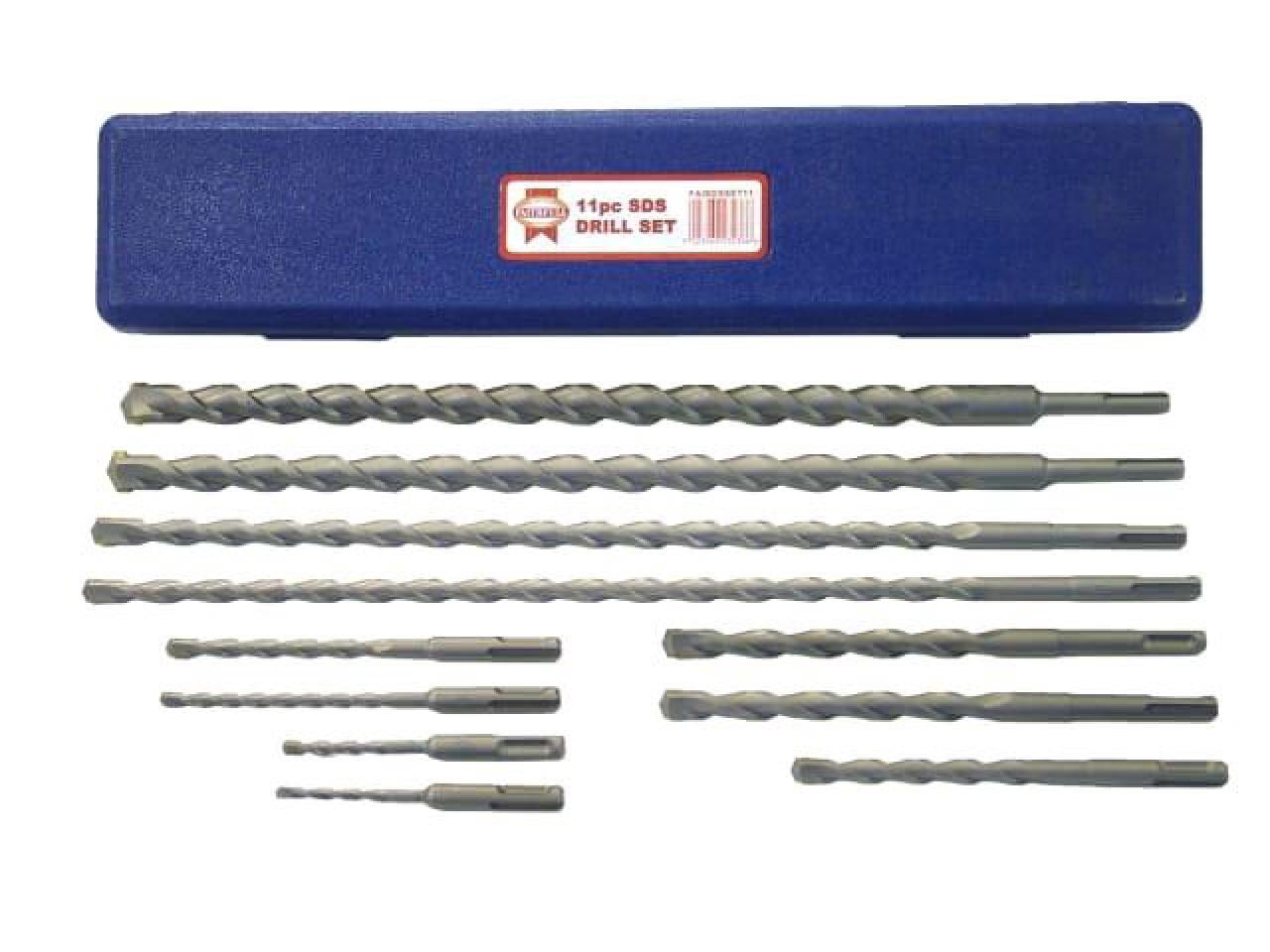 Faithfull - SDS Plus Drill Bit Set, 11 Piece