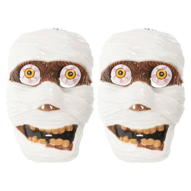 2 uds máscara de terror de cara de miedo máscara de cara de miedo de Halloween máscara de mascarada de Cosplay de Halloween