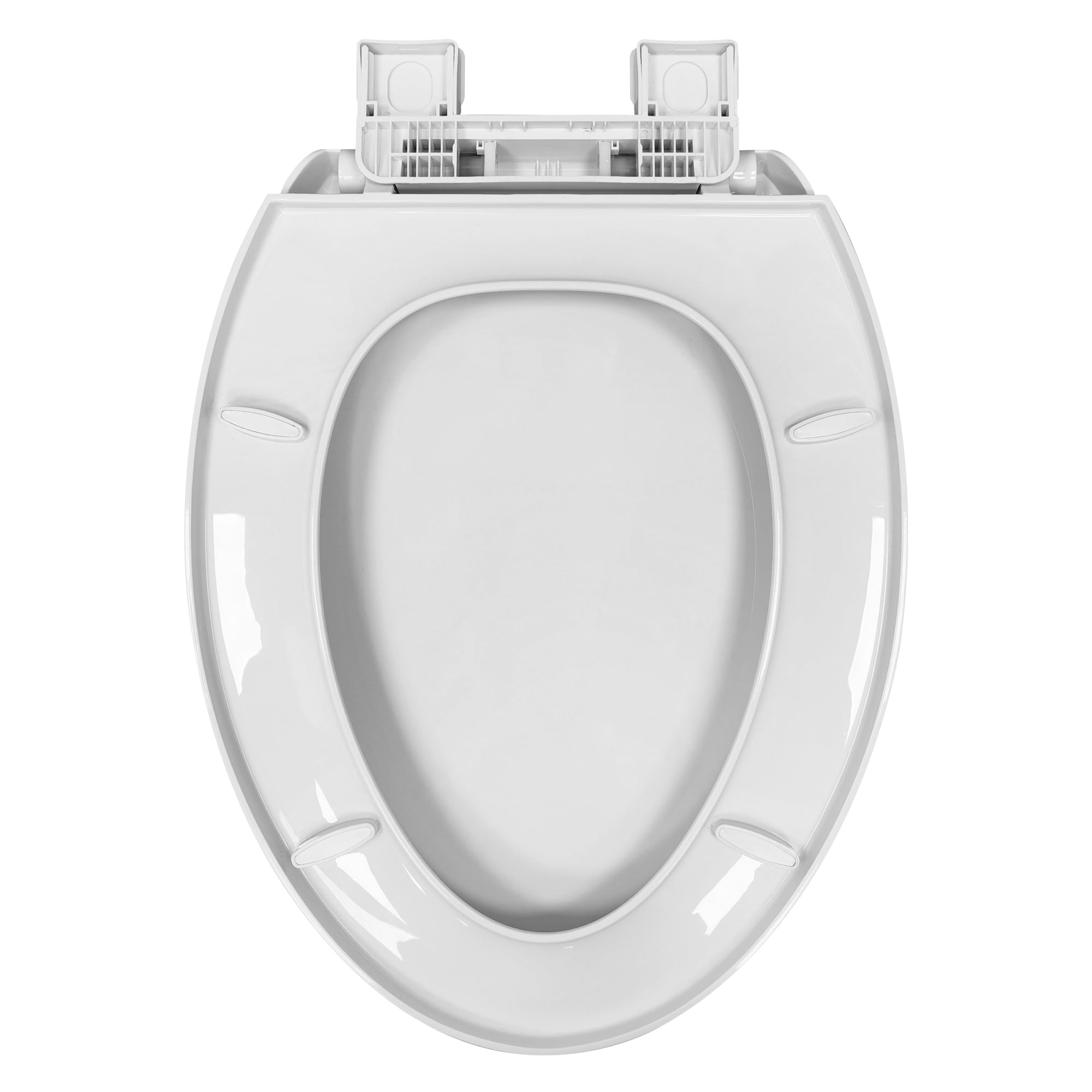 (4 pack) Mainstays Plastic Elongated Slow-Close Toilet Seat in White