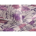 thumbnail image 3 of Ambesonne Flowers Boho Quilted Bedspread Set 3 Pcs, Wild Meadow Blossoms, Queen, Soft Pink and Dark Purple, 3 of 4