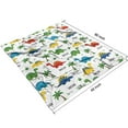 thumbnail image 3 of White Dinosaurs Palms Names Pattern Blanket,Comfortable Soft Lamb Wool Throw Blanket,All Season,Warm Lightweight Blankets for Sofa Bed Couch Living Room Chair,50"x60", 3 of 4