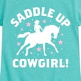 thumbnail image 3 of Instant Message - Saddle Up Cowgirl - Toddler And Youth Girls Short Sleeve Graphic T-Shirt, 3 of 6