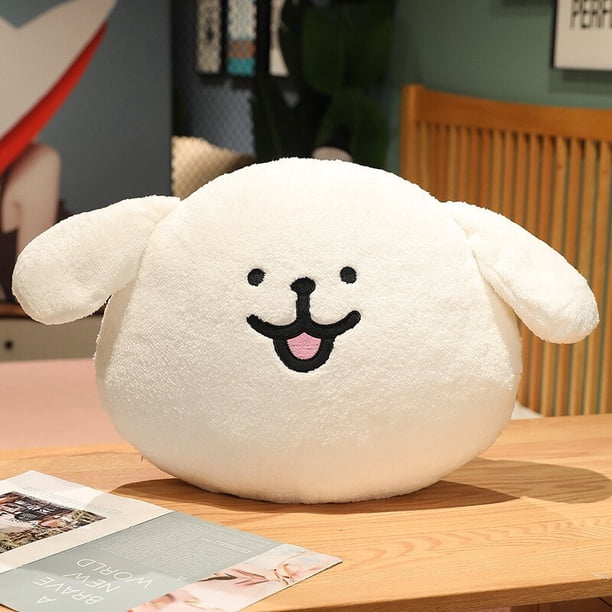 2023 Cute / Soft / Line Puppy Plush Toy / White Smiling Puppy Pillow / Children's Birthday Gift / Home Decorationstyle145X50cm Deng Xun unisex