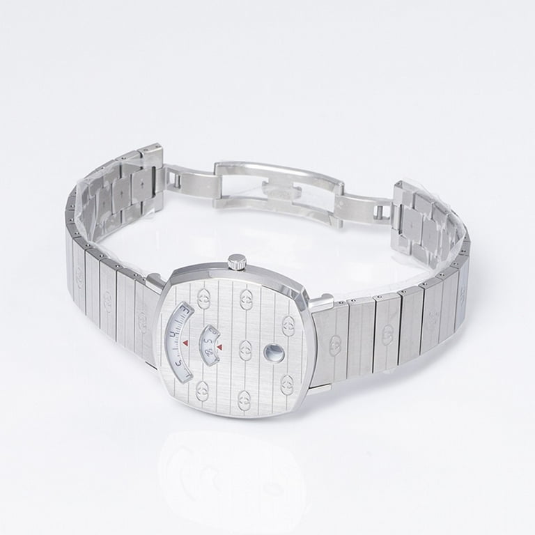 腕時計その他 GUCCI Woman Watch Silver YA157401 8504 Gucci Men's Grip Silver Dial Watch - YA157401 - Walmart.com