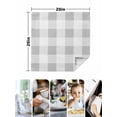 thumbnail image 5 of Cloth Napkins Set of 8 - 20x20 Inches, Grey Plaid Washable Reusable Table Napkins, Spring Summer Farmhouse Buffalo Checkered Soft & Absortbent Dining Napkin for Party Wedding Hotel Restaurant, 5 of 8