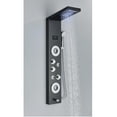 thumbnail image 2 of Zamery LED Waterfall Shower Panel LED Shower Head Full Body Shower Head Hand Jets Bathtub Faucet Shower Tower System Stainless Steel, Black, 2 of 9