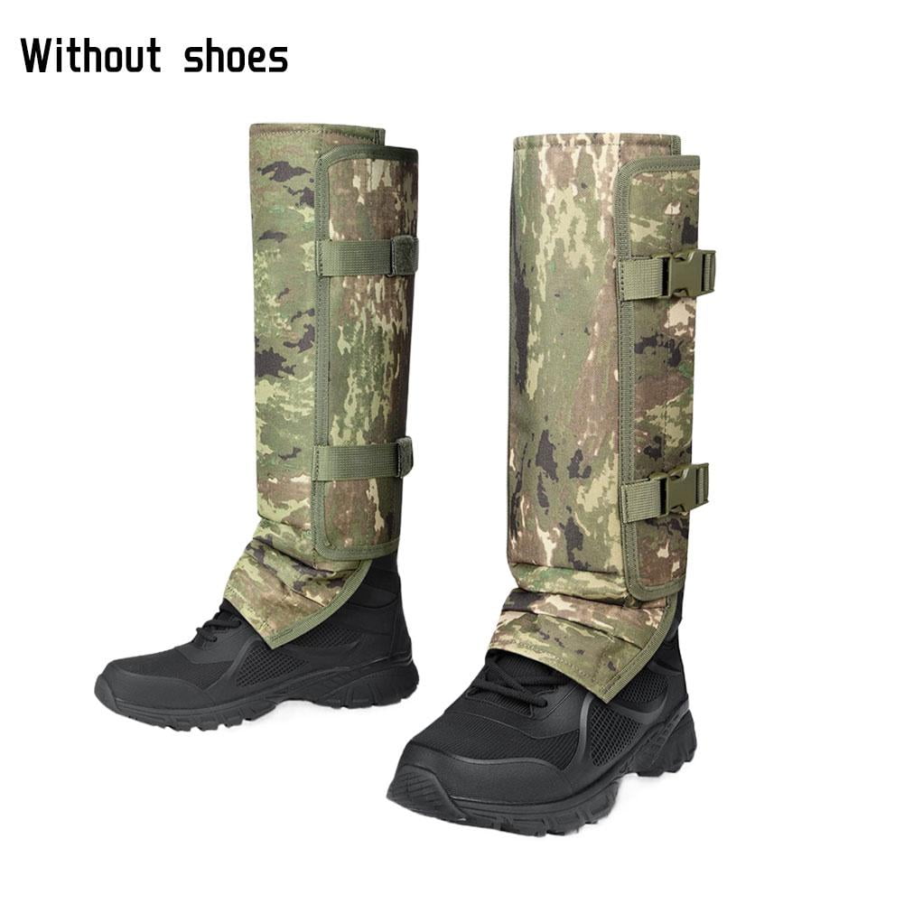 Snake Bite Protective Leg Gaiters 1000D Oxford Cloth with PP Protective Panels Adjustable Straps and Quick-Release Buckles for Outdoor Work