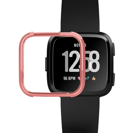 Flame Protective Case - Soft TPU Shockproof Protective Frame Case Protector Cover for Fitbit Versa Ftiness Tracker Smartwatch