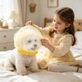 thumbnail image 4 of Dog Mesh Head Cover,Breathable Mesh Pet Head Cover for Small Dogs and Cats,Head Protector and Face Guard,Elastic Hood Net Anti Eating Protector for Outdoor Walk, 4 of 7