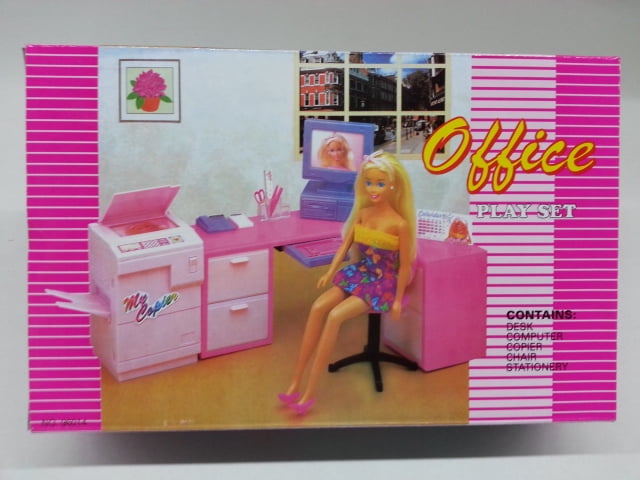 barbie office set