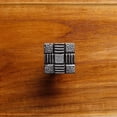 thumbnail image 2 of Renovator's Supply Silver Color Iron Square Kitchen Cabinet Knob Vintage Aztec Pewter Finish Dresser Kitchen Cabinet Knob, 2 of 7
