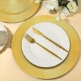 thumbnail image 5 of 100 Pieces Charger Plates Bulk, 13 Inch Golden Charger Plate, Decorative Charger Plates, Tableware Dish for Wedding, Events, Holidays, Parties, 5 of 10