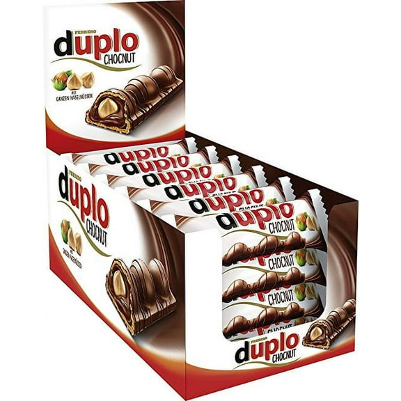 Ferrero Duplo Milk Chocolate Wafer Hazelnut Filling 24 Count
