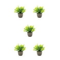thumbnail image 3 of Decodeary Green Eco-friendly Artificial Money Tree In Pot Long-lasting Durability Realistic Appearance yellow babysbreath 5Set, 3 of 6