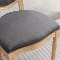 thumbnail image 5 of French Dining Furniture | For Comfortable Dining | Solid Rubberwood and Linen Fabric | Stable for Different Users, 5 of 7