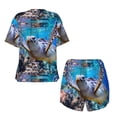thumbnail image 5 of Naloa Sea Turtle Swims Women's Short-Sleeved Pajama Set, Loungewear, Summer pajamas, Breathable Cozy - XX-Large, 5 of 9