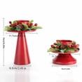 thumbnail image 3 of Candelabros de corona navideña roja Fiudx para eventos formales bodas iglesias decoraciones navideñas, 3 of 7