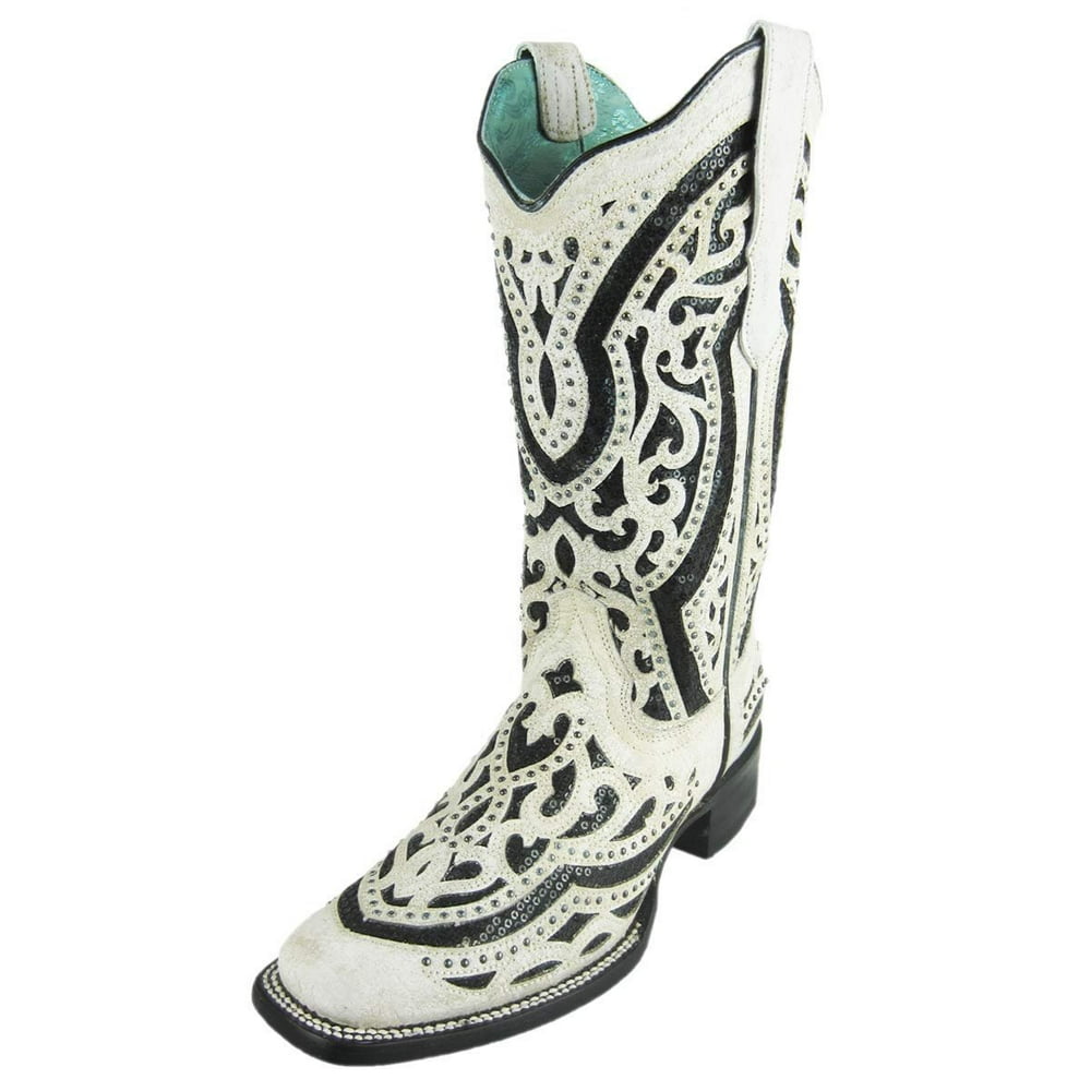 corral women's sequins inlay western boots