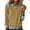 Yellow #34, variant on KDDYLITQ Denim Pullover Women Color Block Lapel Collar Sweatshirt Denim Patchwork Crewneck Button Up Tops Winter Soft Loose Sweater Brown L
