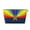Silver, variant on Lgbt Arizona Flag Gay Pride Travel Handbag Leather Purse Organizer Tidy Bag Purse Toiletry Clutch For Women