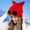 Red, variant on Caywon Winter Windproof Goggle Hat Fleece Lined Warm Knitted Wool Hat Outdoor Ski Ear Protection Pullover Hat Integrated Goggle Design