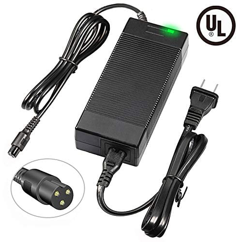 Electric Scooter Charger 36V AC/DC Charger PowerFast 3-Prong Inline Connector for 36V Pocket Mod