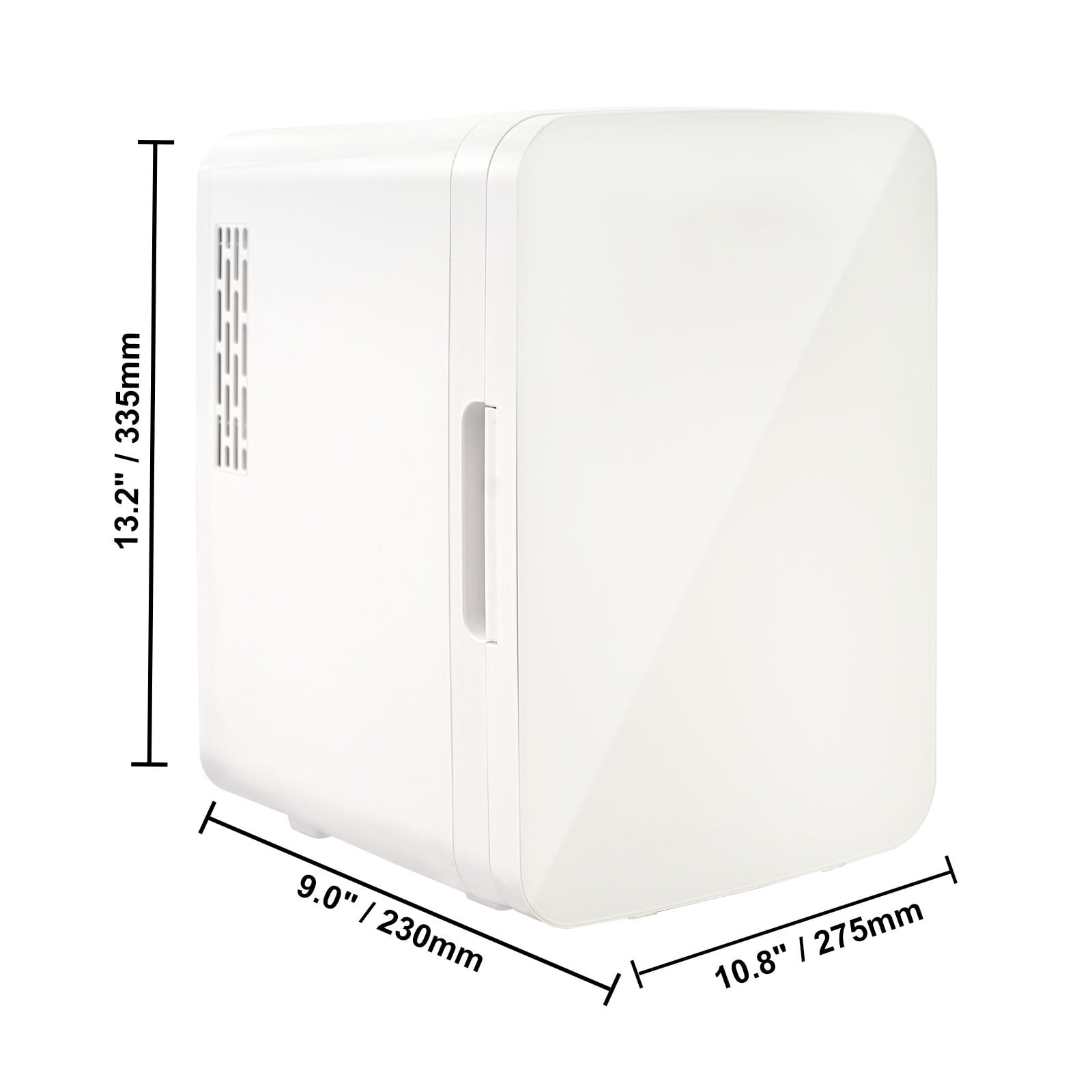 KFFKFF Mini Refrigerator 10L 12 Cans Skin Care Product Refrigerator AC/DC Mini Cosmetic Refrigerator