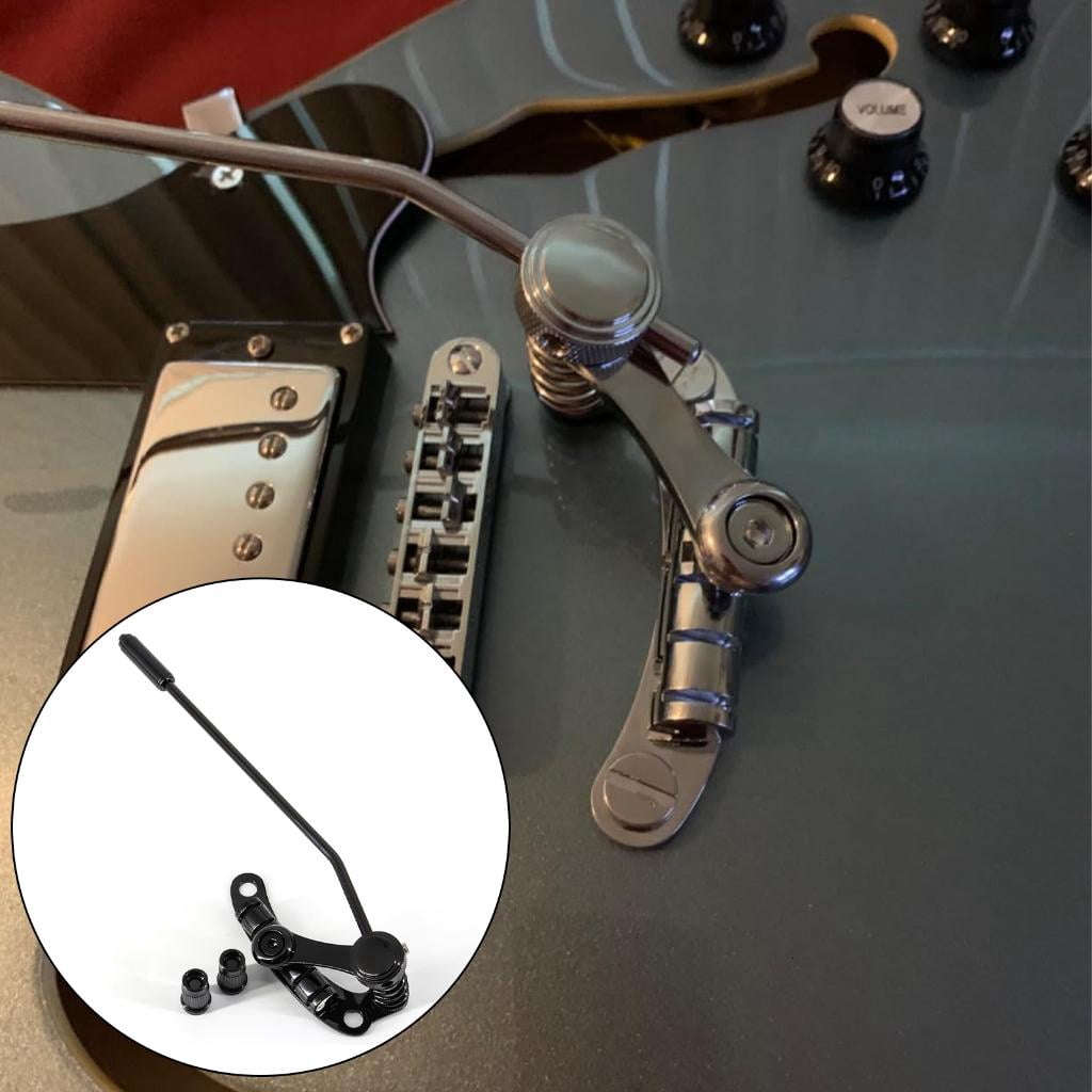 Yihuala Guitar Bridge Pull Plate Guitar Bridge Stop Rod Tailpiece Electric Guitar Tremolo Bridge Guitar Replacement Parts