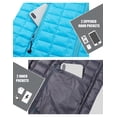 thumbnail image 5 of Little Donkey Andy Women's Insulated Hooded Hiking Jacket, Lightweight Puffer Warm Jacket with Synthetic Insulation Blue M, 5 of 6