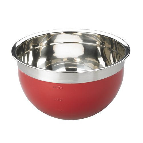 Mainstays 8qt Stainless Steel Mixing Bowl, Red