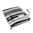 thumbnail image 2 of HELLHERO Book Lovers Gifts Polyester Fabric Paperback Book Cover for Books Lovers 11.42 x 8.66 Inch for Textbooks Waterproof Black White Stripes, 2 of 7